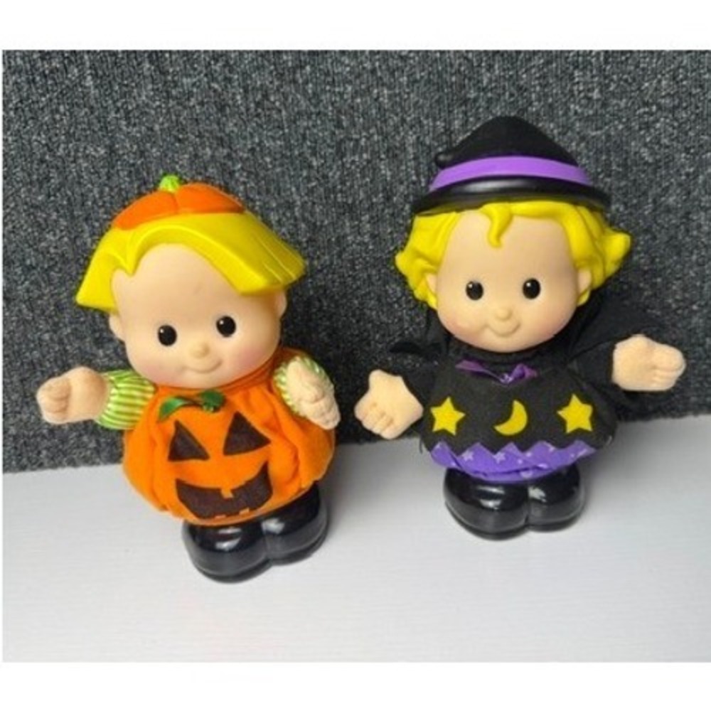 Fisher Price Little People Sarah Lynn and Eddie Halloween Spooky Sound Vintage